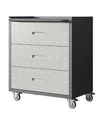Boyel Living Rolling Tool Cabinet 3 Drawer Steel Lockable Casters Garage Organizer