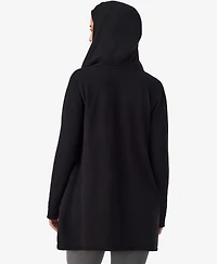 Cuddl Duds Women's Fleecewear with Stretch Long-Sleeve Hooded Wrap