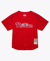 Mitchell Ness Men's Ryan Howard Red Philadelphia Phillies Big Tall Cooperstown Mesh Batting Practice Jersey