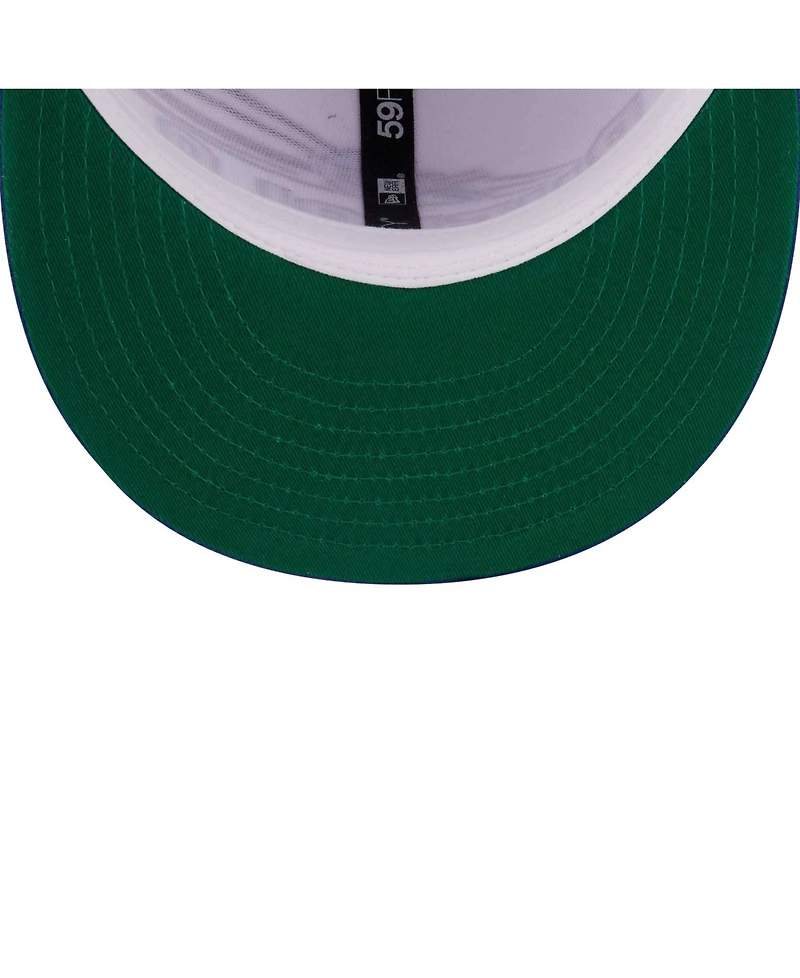 New Era Men's White/Royal Buffalo Bills Retro Swoop 59FIFTY Fitted Hat