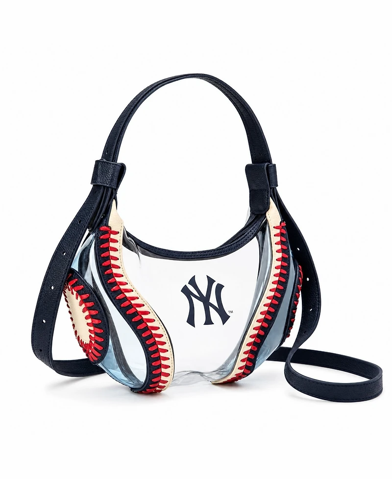 Montana West New York Yankees Clear Slouchy Shoulder Bag