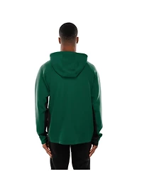 New Era Men's Green York Jets Combine Authentic Raglan Scuba Full-Zip Hoodie