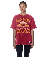New Era Women's Washington Commanders Throwback Oversized Scoop Neck T-Shirt