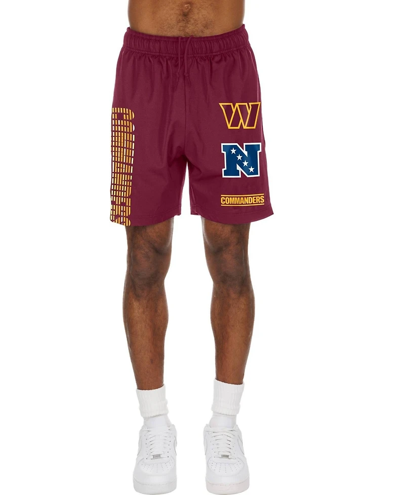 New Era Men's Burgundy Washington Commanders Match Shorts