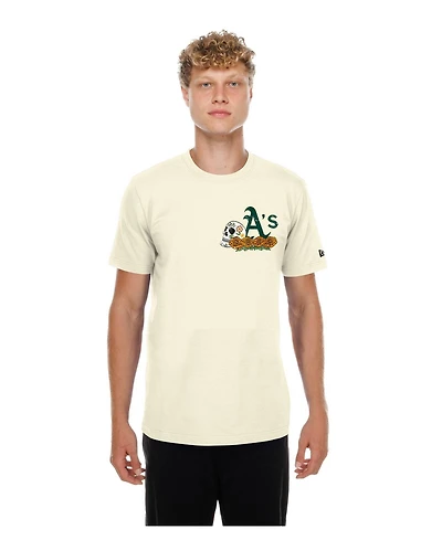 New Era Men's Natural Athletics Dia de los Muertos Sugar Skull T-Shirt