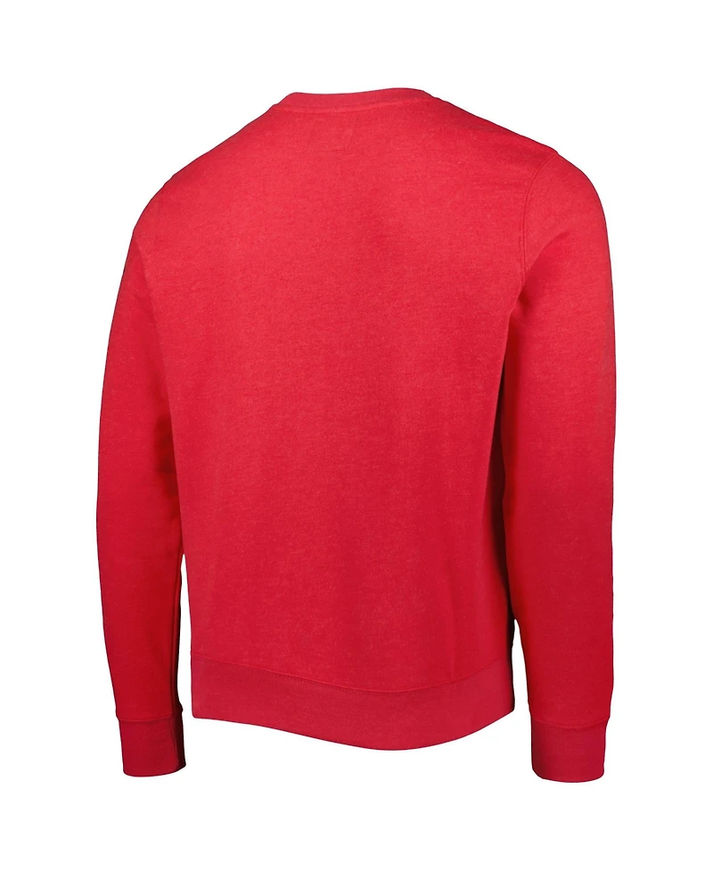 47 Brand Men's Heathered Red Tampa Bay Buccaneers Bypass Tribeca Pullover Sweatshirt