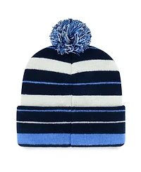 '47 Brand Men's Navy Tennessee Titans Powerline Cuffed Pom with Knit Hat
