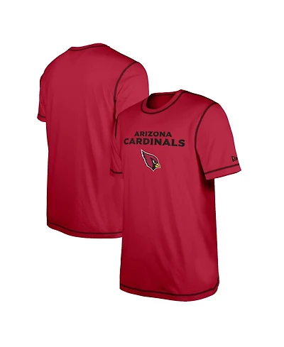 New Era Men's Cardinal Arizona Cardinals Third Down Puff Print T-Shirt