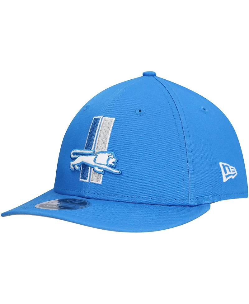 New Era Men's Blue Detroit Lions Main Low Profile 9FIFTY Snapback Hat