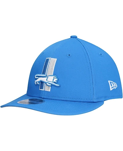 New Era Men's Blue Detroit Lions Main Low Profile 9FIFTY Snapback Hat