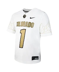 Nike Big Boys and Girls 1 White Colorado Buffaloes Alternate Football Game Jersey