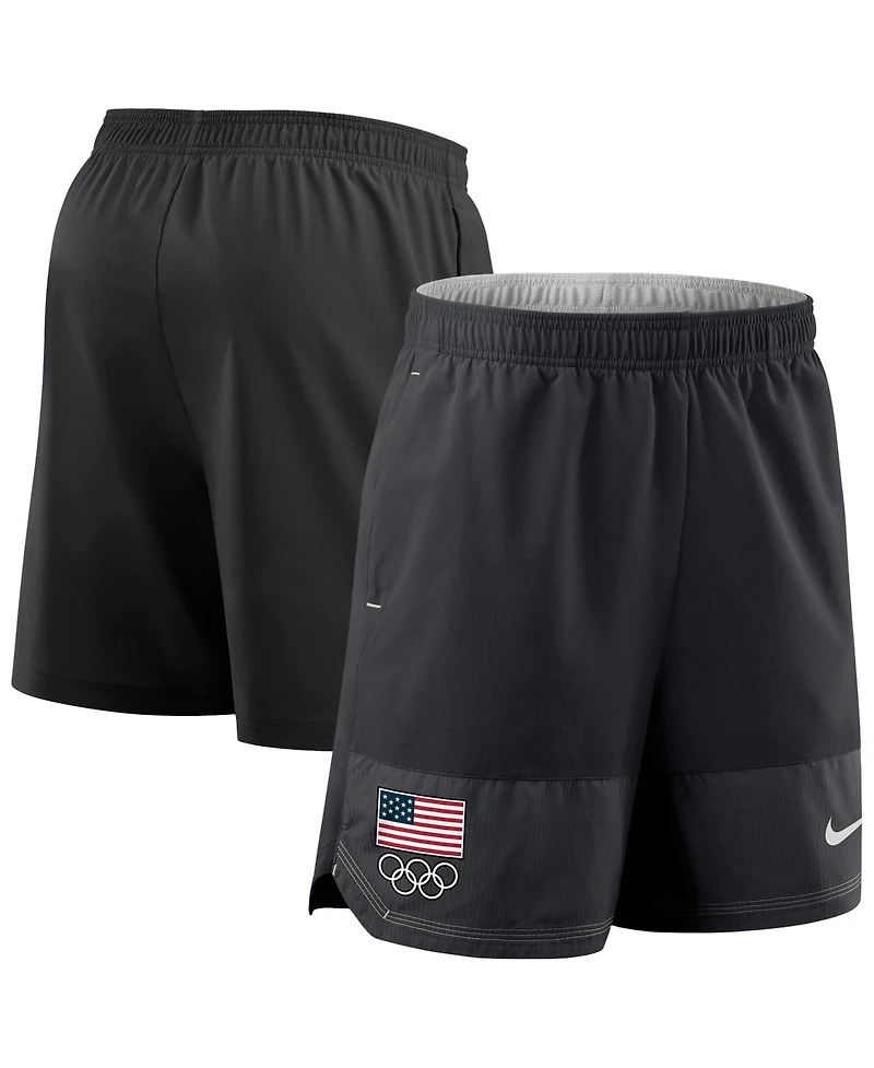 Nike Men's Black Team Usa Dri-fit Woven Shorts