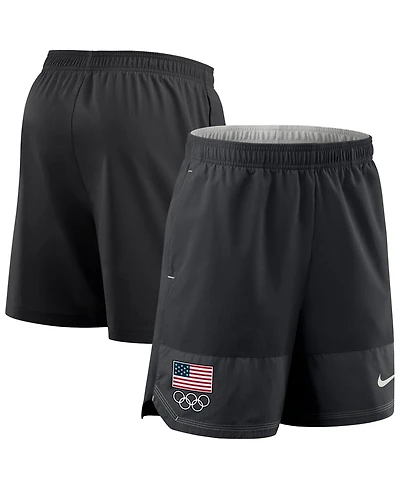 Nike Men's Black Team Usa Dri-fit Woven Shorts