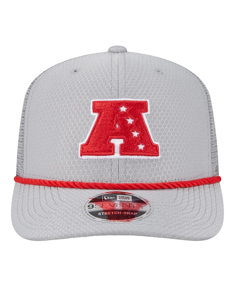 New Era Men's Gray Miami Dolphins 2025 Pro Bowl 9SEVENTY Stretch-Snap Hat