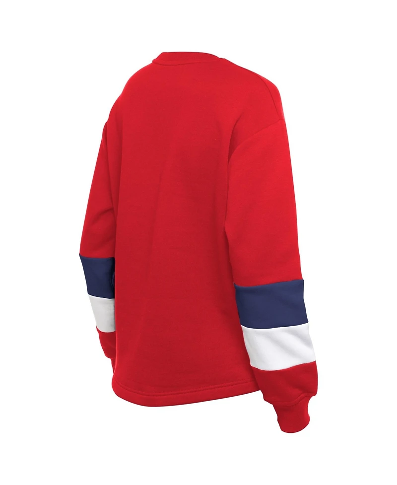 New Era Women's St. Louis Cardinals Game Day Color Block Graphic Sweatshirt