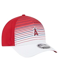 New Era Men's Red Los Angeles Angels Gradient 9FORTY M-Crown Adjustable Hat