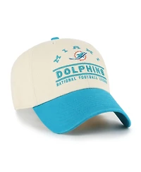 '47 Brand Men's Natural Miami Dolphins Windham Clean Up Adjustable Hat