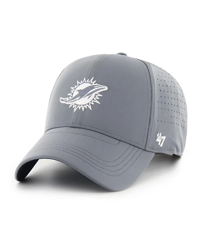 '47 Brand Men's Gray Miami Dolphins Vent Mvp Adjustable Hat