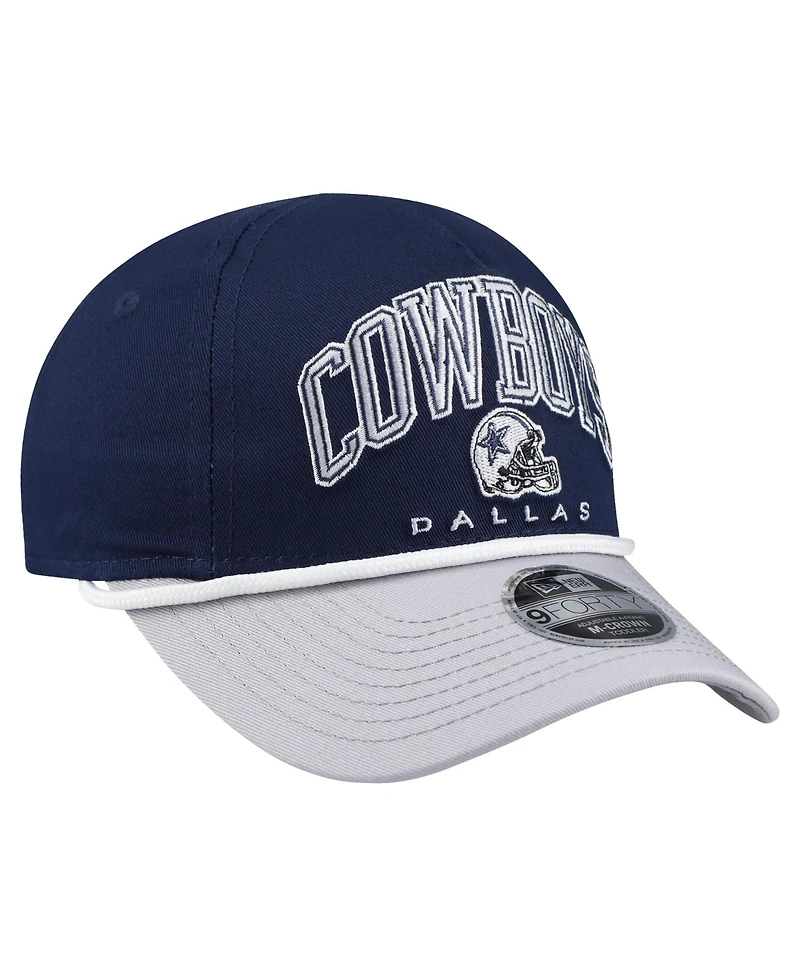 New Era Toddler Navy Dallas Cowboys Arch Coolera 9FORTY A-Frame Adjustable Hat
