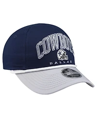 New Era Toddler Navy Dallas Cowboys Arch Coolera 9FORTY A-Frame Adjustable Hat