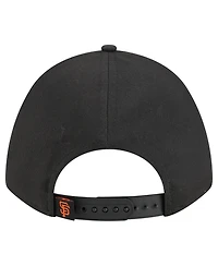 New Era Women's Black San Francisco Giants Metallic A-Frame 9FORTY Adjustable Hat