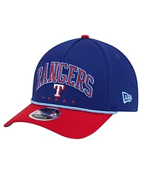 New Era Men's Royal/Red Texas Rangers Arch 9FORTY A-Frame M-Crown Adjustable Hat