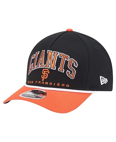 New Era Men's Black/Orange San Francisco Giants Arch 9FORTY A-Frame M-Crown Adjustable Hat