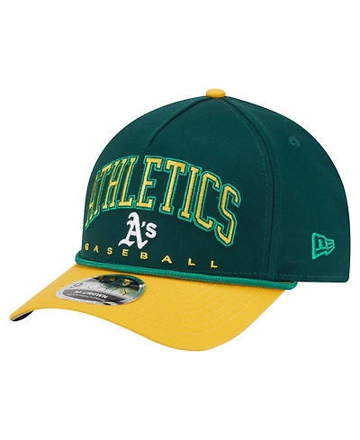 New Era Men's Green/Gold Athletics Arch 9FORTY A-Frame M-Crown Adjustable Hat