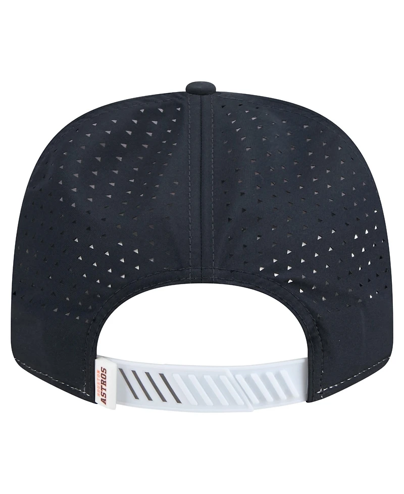 New Era Men's White/Navy Houston Astros Established Patch 9SEVENTY Adjustable Hat