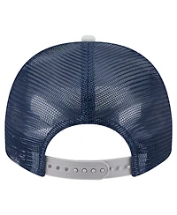New Era Big Boys and Girls Cream/Navy Dallas Cowboys Banner A-Frame 9FIFTY Trucker Snapback Hat