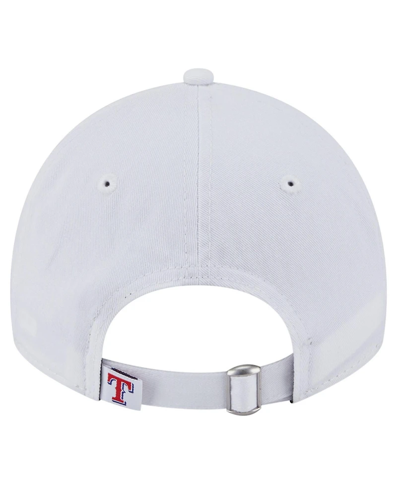 New Era Women's White Texas Rangers Team Fan 9TWENTY Adjustable Hat