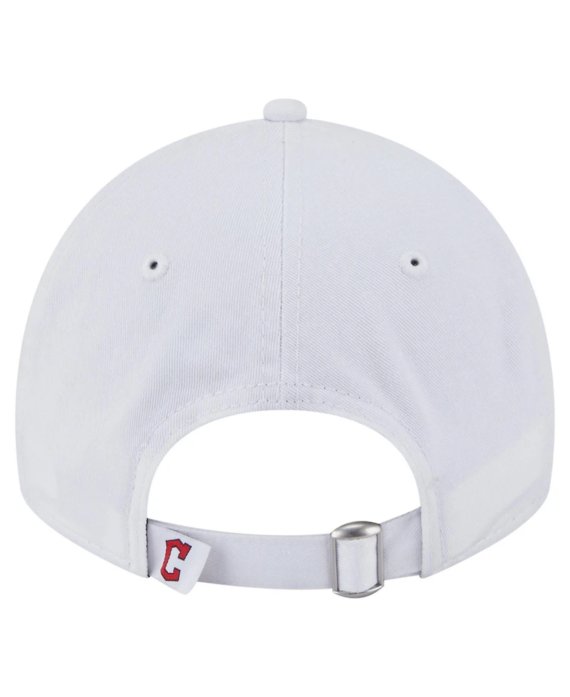 New Era Women's White Cleveland Guardians Team Fan 9TWENTY Adjustable Hat