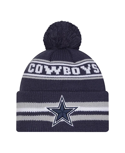 New Era Pre-School Navy Dallas Cowboys Classic Cuffed Pom with Knit Hat