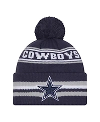 New Era Pre-School Navy Dallas Cowboys Classic Cuffed Pom with Knit Hat
