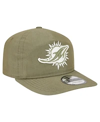 New Era Men's Olive Miami Dolphins Nylon 19TWENTY Adjustable Hat