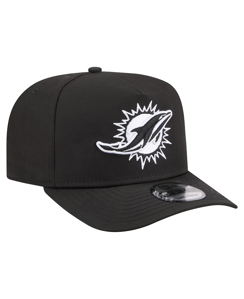 New Era Men's Black Miami Dolphins Gore-Tex A-Frame 9FIFTY Adjustable Hat