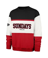 '47 Brand Men's White Atlanta Falcons Sundays Breeze By Maximalist Sweatshirt