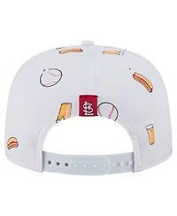 New Era Men's White St. Louis Cardinals Team Cheer Rope 19TWENTY Adjustable Hat