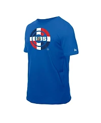 New Era Men's Royal Chicago Cubs Dominican Republic Flag Logo T-Shirt