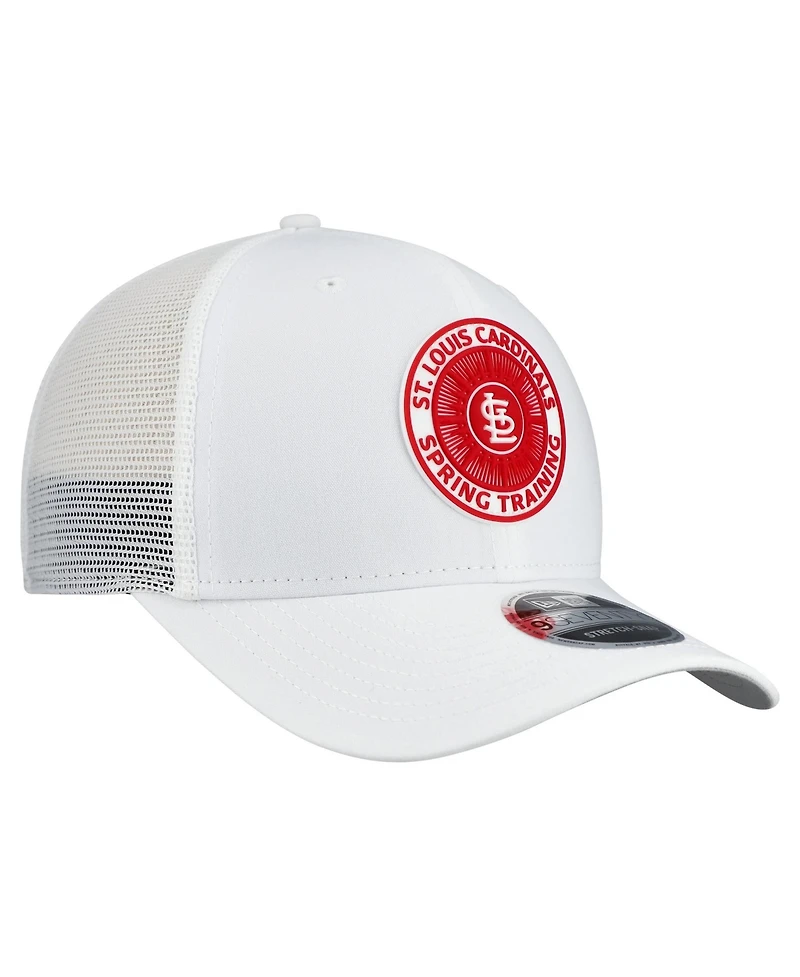 New Era Men's White St. Louis Cardinals 2026 Spring Training Fan Pack 9SEVENTY Adjustable Trucker Hat