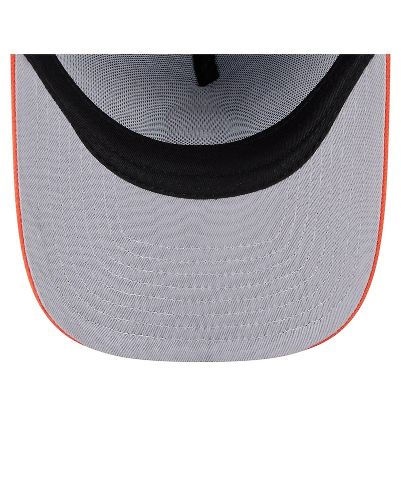 New Era Men's Black/Orange San Francisco Giants Arched A-Frame 9FIFTY Adjustable Hat