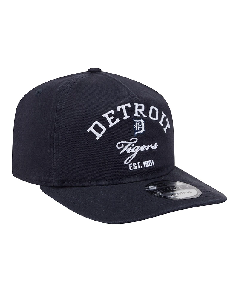 New Era Men's Navy Detroit Tigers Stacked 19TWENTY Adjustable Hat