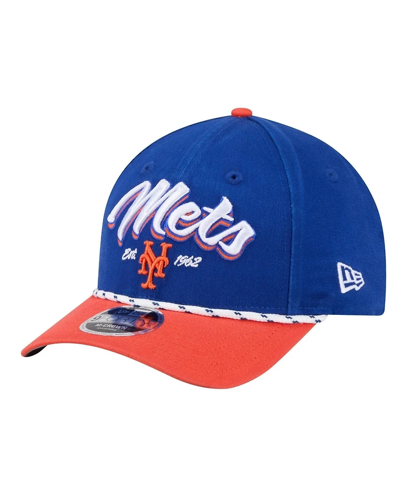 New Era Men's Royal/Orange New York Mets Team Loyal 9FORTY M-Crown Adjustable Hat