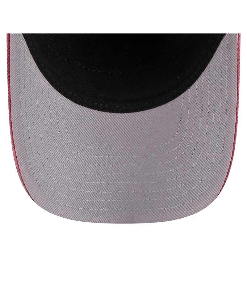 New Era Men's Black/Red Houston Astros Felt M-Crown 9FORTY Adjustable Hat