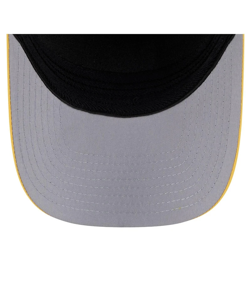 New Era Men's Navy/Gold Milwaukee Brewers Rope M-Crown A-Frame 39THIRTY Flex Hat