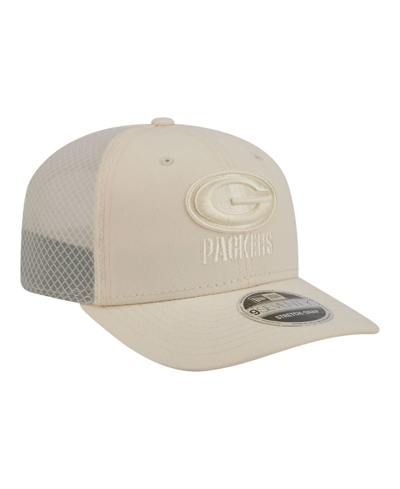 New Era Men's Cream Green Bay Packers Color Pack 9SEVENTY Adjustable Hat