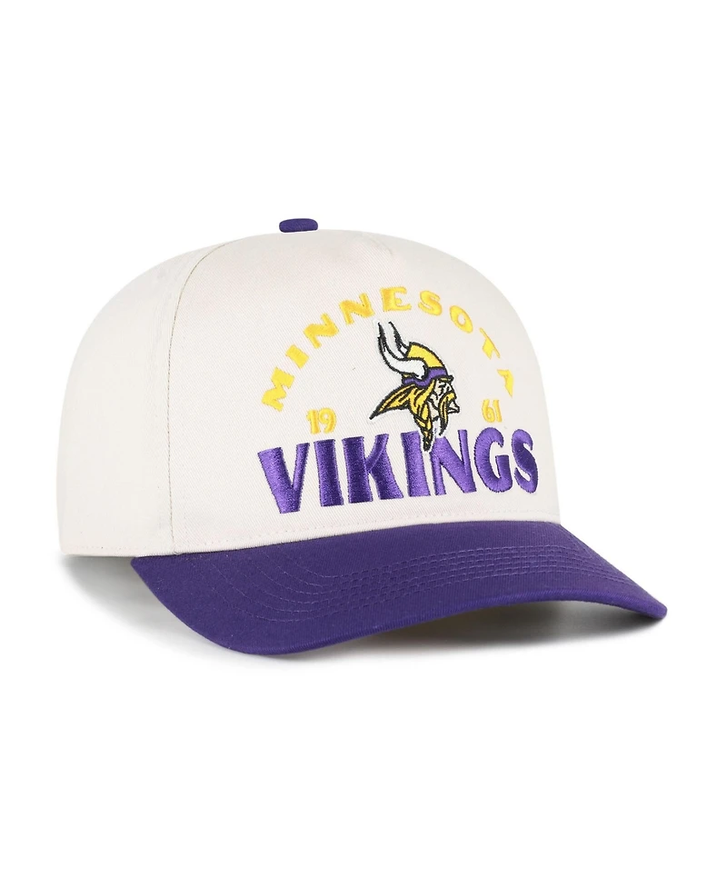 47 Brand Men's Natural Minnesota Vikings Arcitext Hitch Adjustable Hat