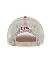 '47 Brand Men's and Women's Red Ohio State Buckeyes Egremont Well-Worn Adjustable Trucker Hat