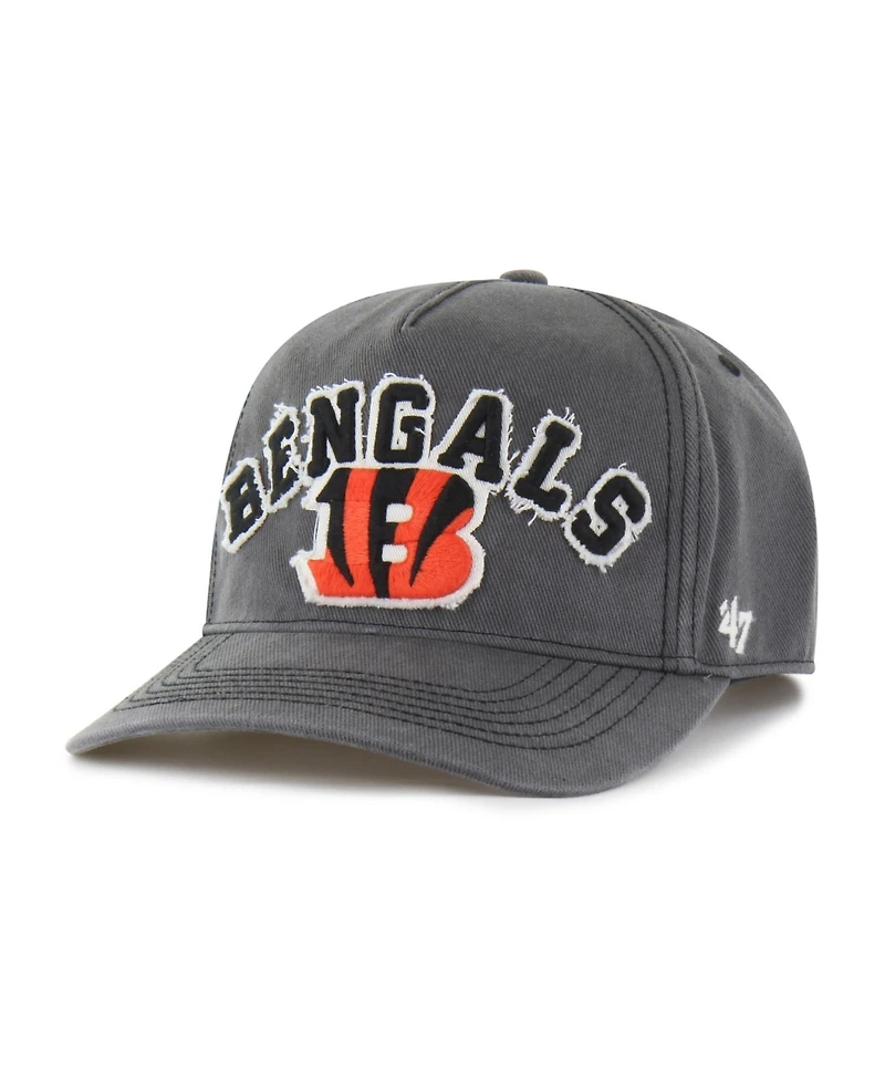 47 Brand Men's Charcoal Cincinnati Bengals Calderwood Well Worn Hitch Adjustable Hat
