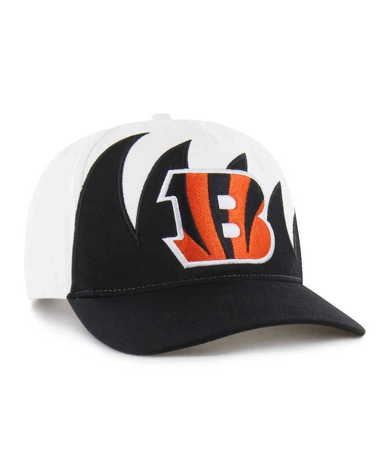 47 Brand Men's White Cincinnati Bengals Jagged Hitch Adjustable Hat